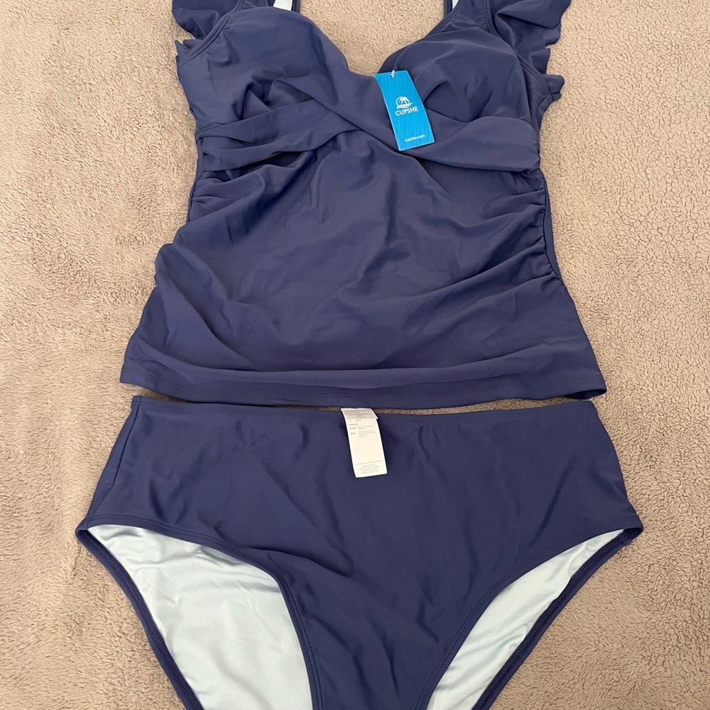 Cupshe Women's Swim Bikini in Dark Blue